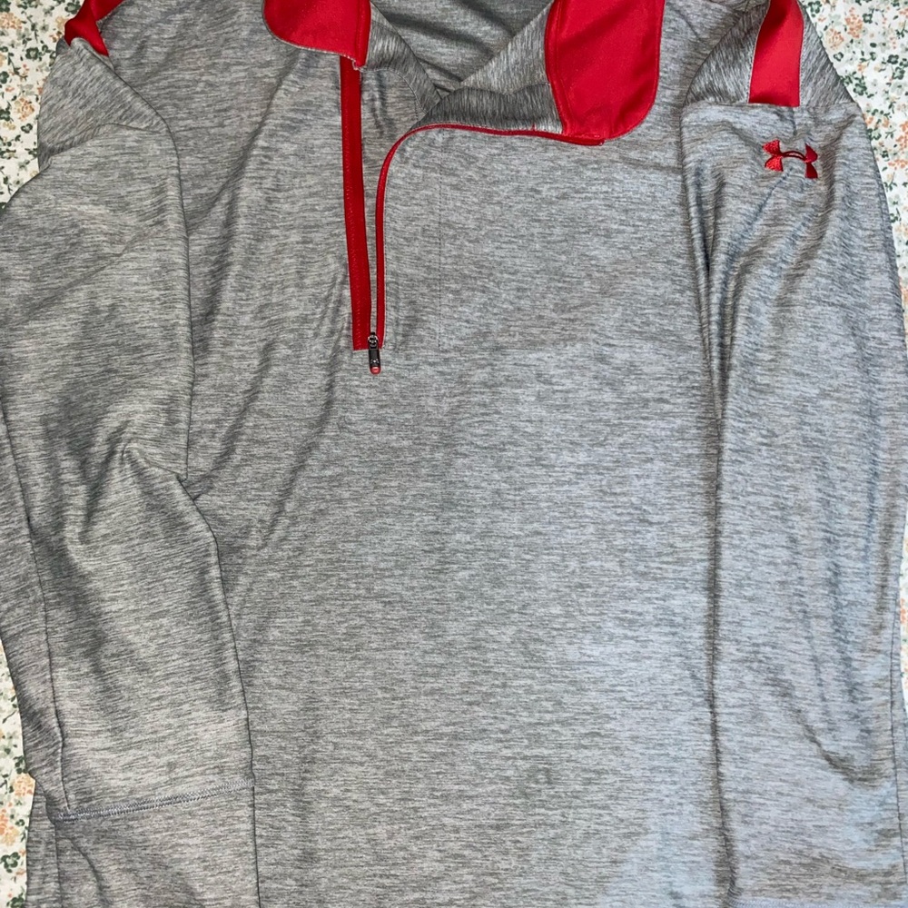 LG Grey Heather Jacket with Red Trim